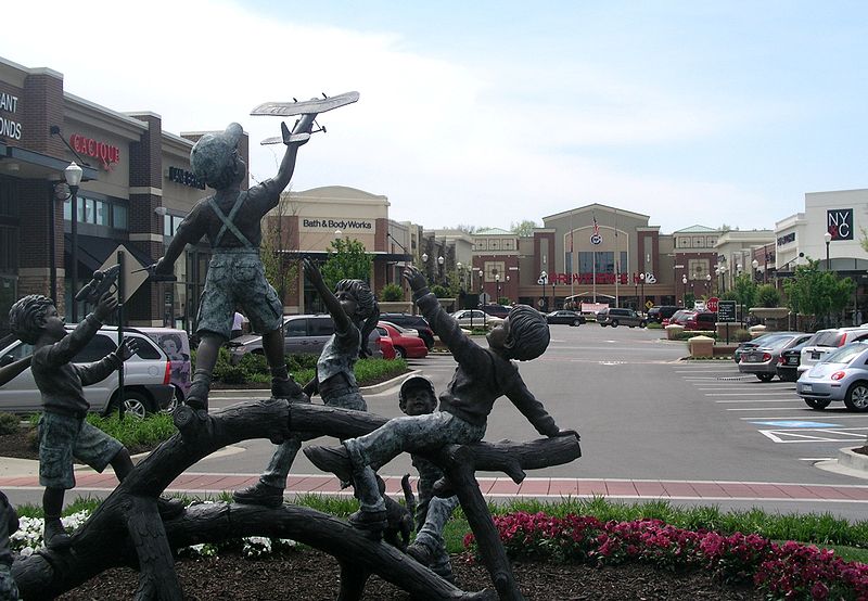 Sculpture at Providence Shopping Center in Mt. Juliet, Tennessee,