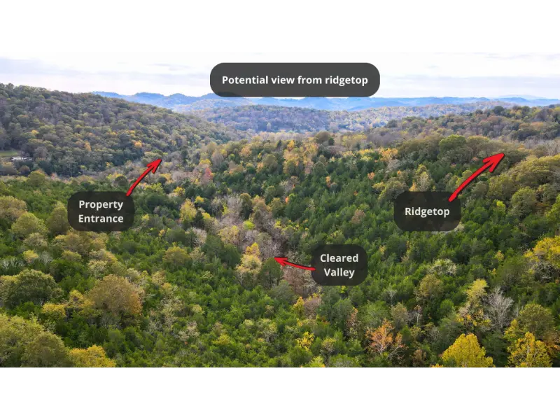 441 Pumpkin Hollow Rd Drone view showing surrounding valleys and hilltops